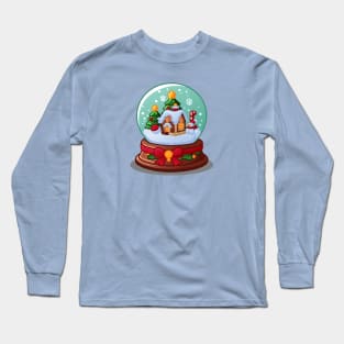 Christmas Snow Globe Long Sleeve T-Shirt